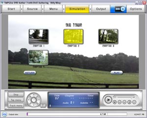 Menu Simulation screen capture